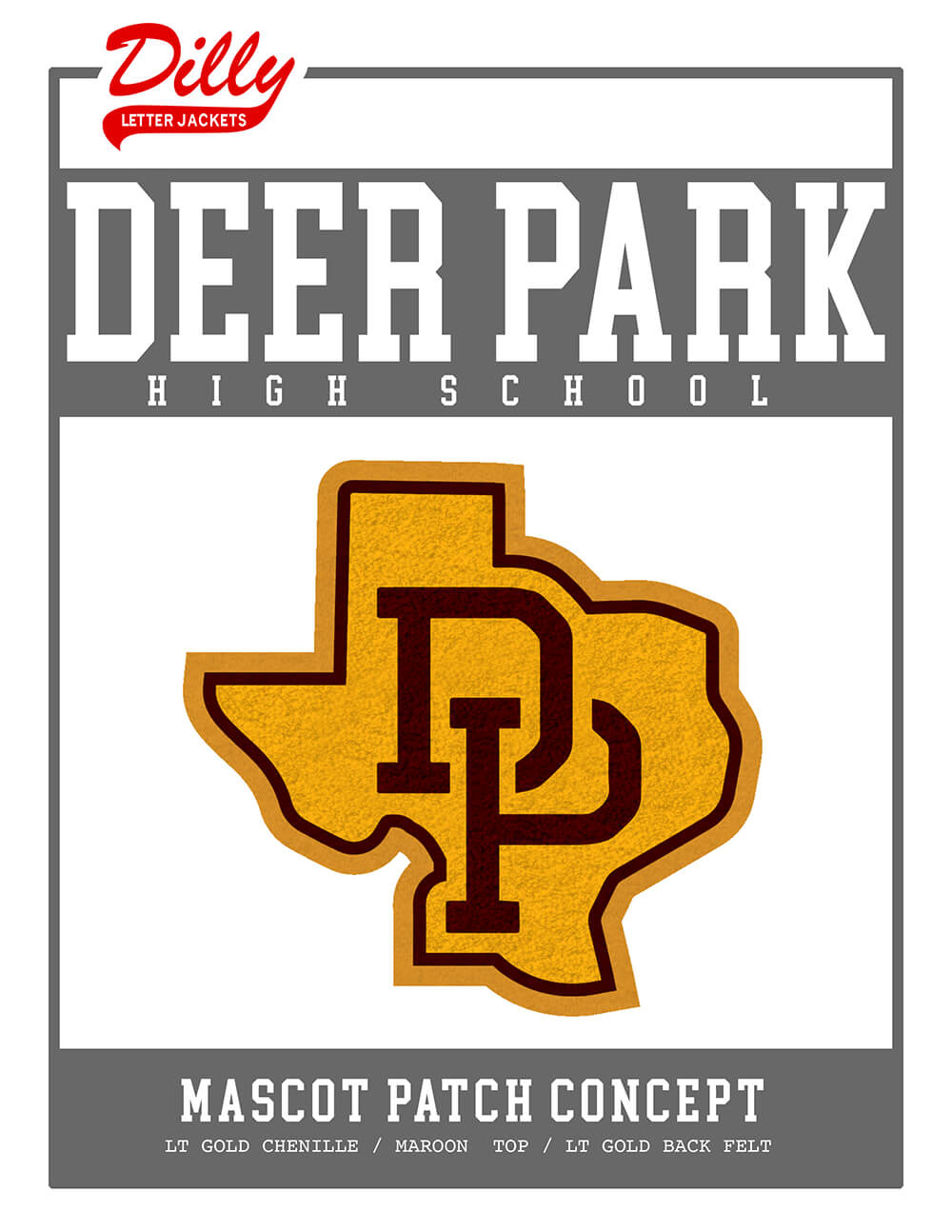 Deer Park High School – State with Initials